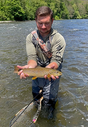 proper technique for handling a trout